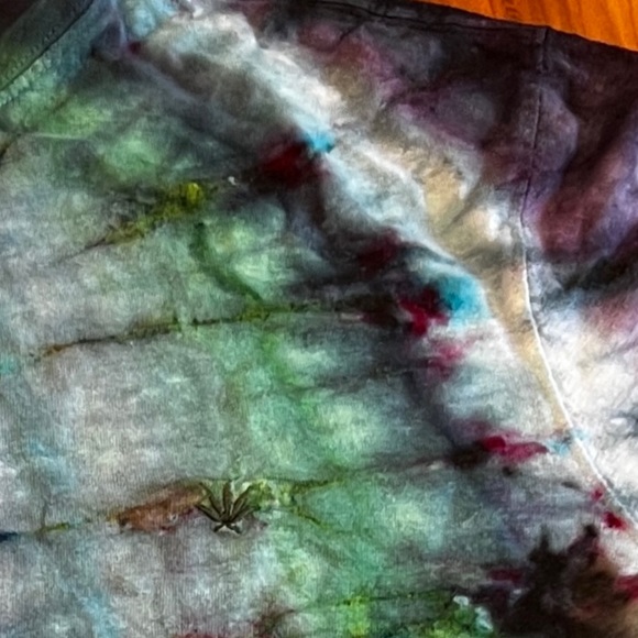 Custom tie dye on Hempsmith w/embroidered logo, Large - Picture 4 of 5